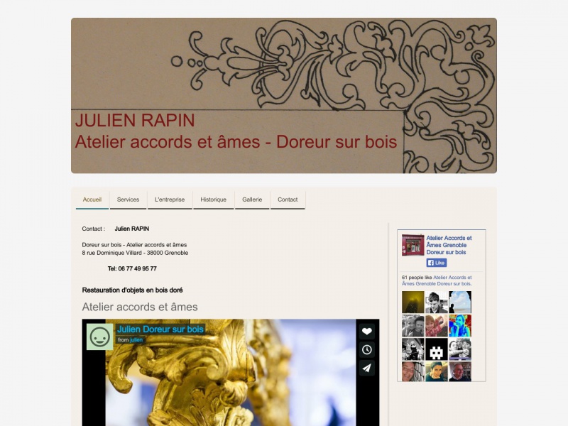 Julien Rapin - Atelier Accords et Ames - Grenoble - http://www.accordsetamesdoreur.fr