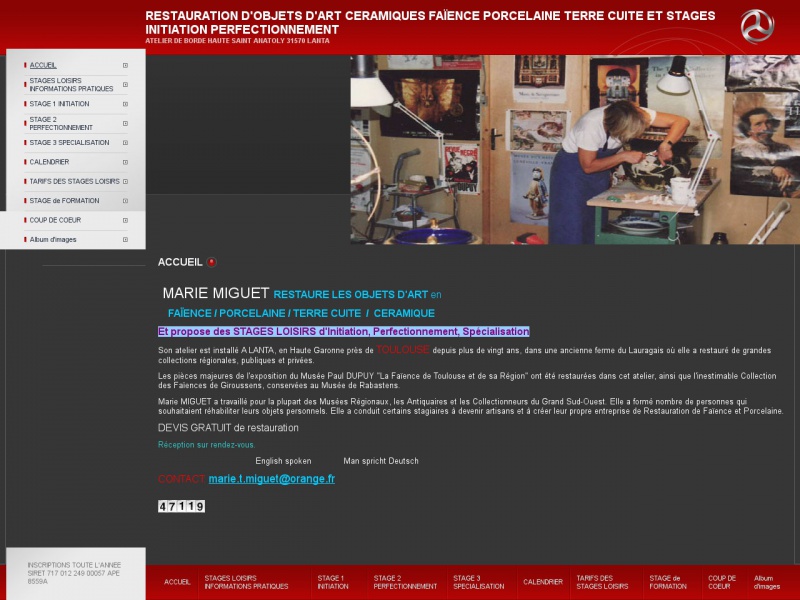 Marie Miguet - Lanta - http://www.mariemiguetrestaurart.com