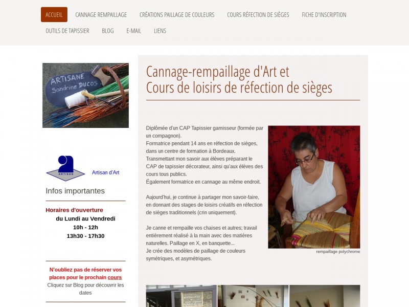 Sandrine Ducos - Bordeaux - http://www.cannagerempaillage-ducos.jimdo.com