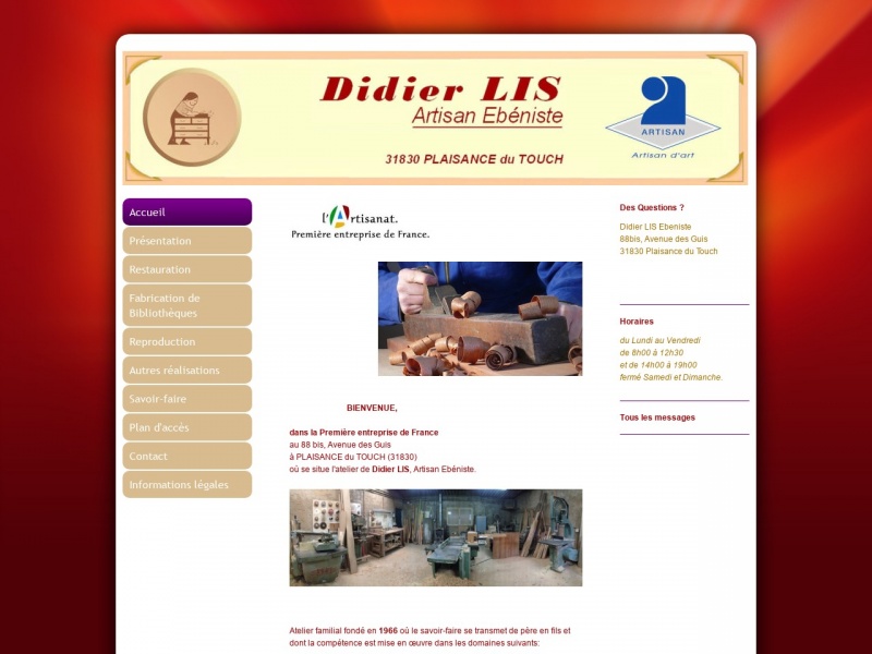 Didier Lis - Plaisance du Touch - https://www.didier-lis-ebeniste.fr