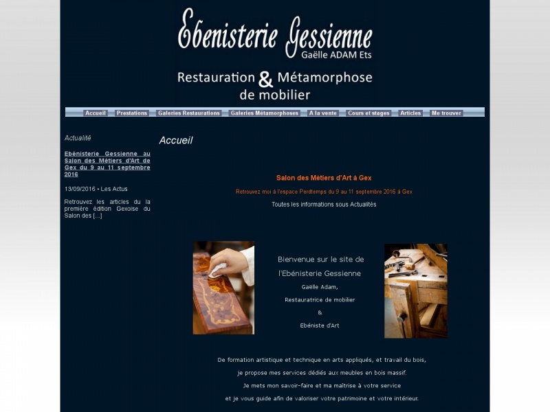 Ebénisterie Gessienne - Gaëlle Adam - Ornex - http://www.ebenisterie-gessienne.com