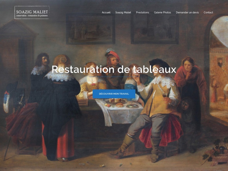 Soazig Maliet - Paris - http://restaurationdepeintures.fr