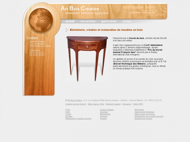 Art Bois Création - Alba la Romaine - http://www.art-bois-creation.fr
