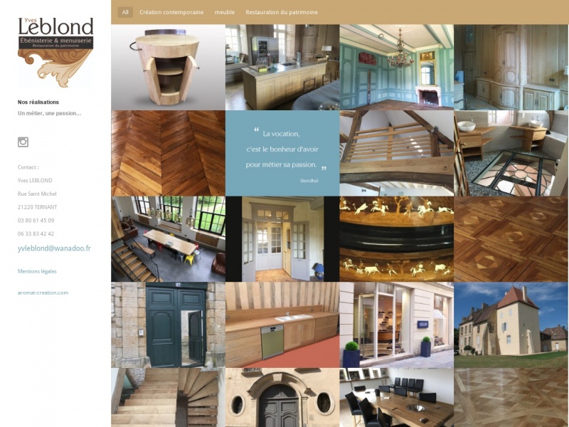 Yves Leblond - Ternant - https://yves-leblond-ebenisterie.fr
