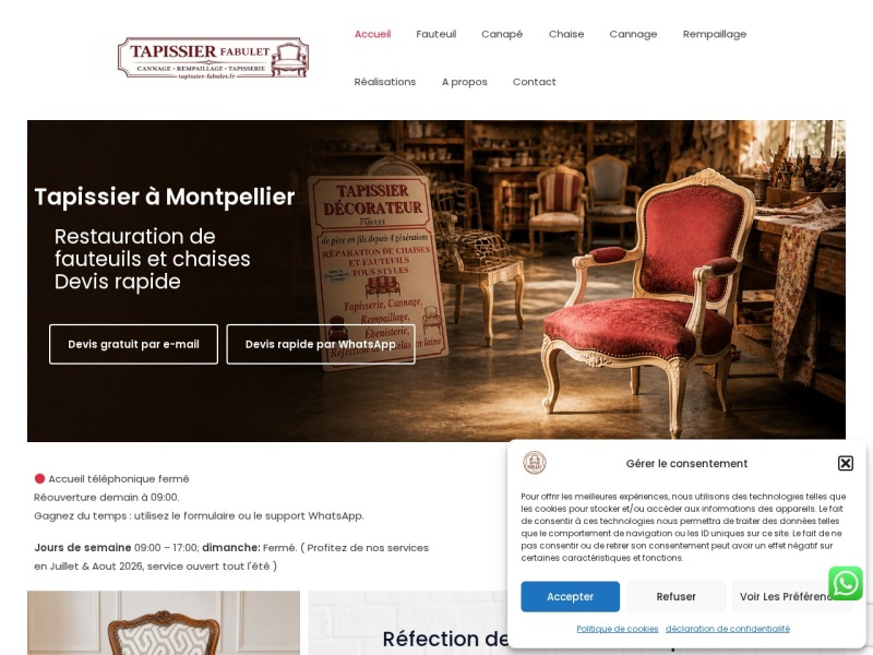 Tapissier Fabulet - Montpellier